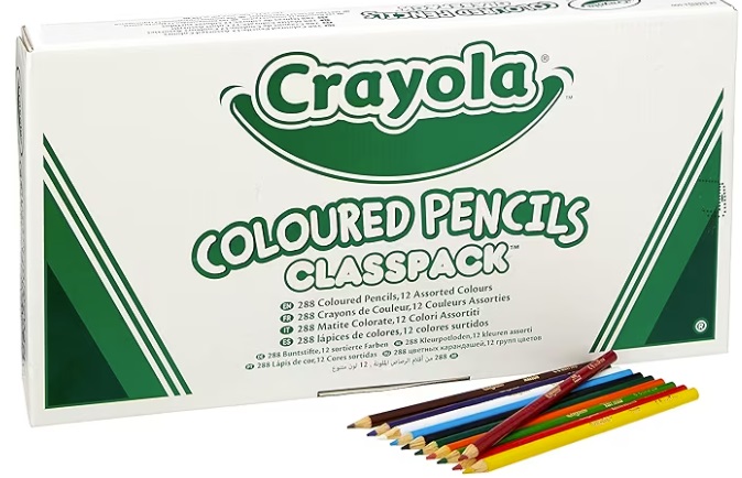 CRAYOLA 288 COL PNCIL CLASSPACK (918755)